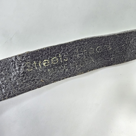 Streets Ahead Double Length Stud & Rhinestone Embellished Black Skinny Belt - Picture 6 of 6